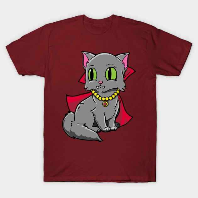 Cat Vampire T-Shirt by eguizzetti